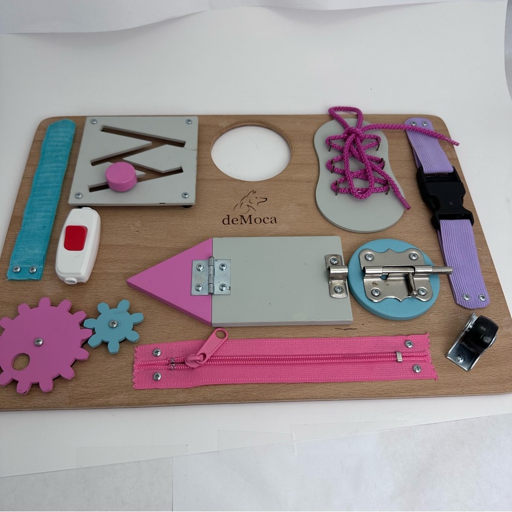 Busy board for babies toddlers kids laces fidget toy